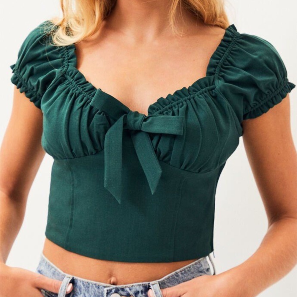 Pacsun green crop top